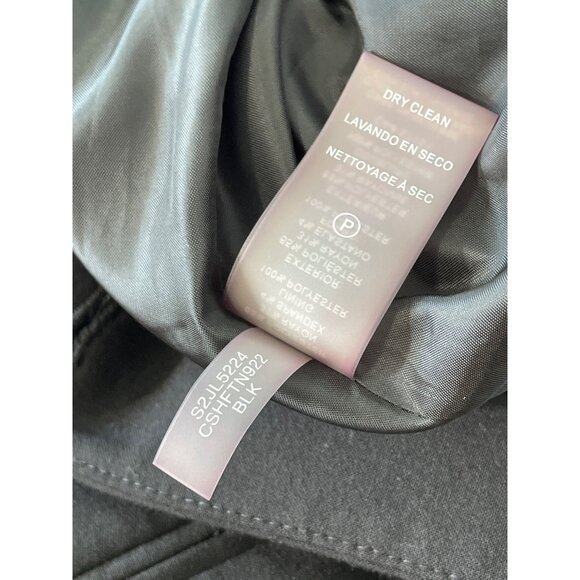 Calvin Klein Blazer Jacket Size 14 Single Button Long Sleeve Black Professional - Picture 4 of 8